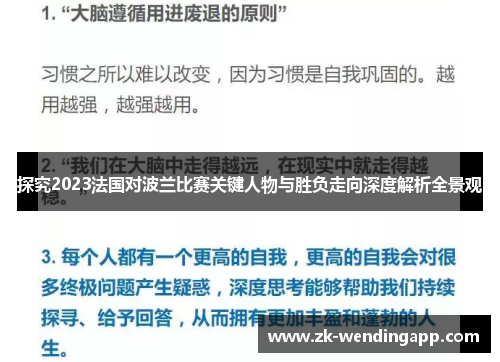 探究2023法国对波兰比赛关键人物与胜负走向深度解析全景观